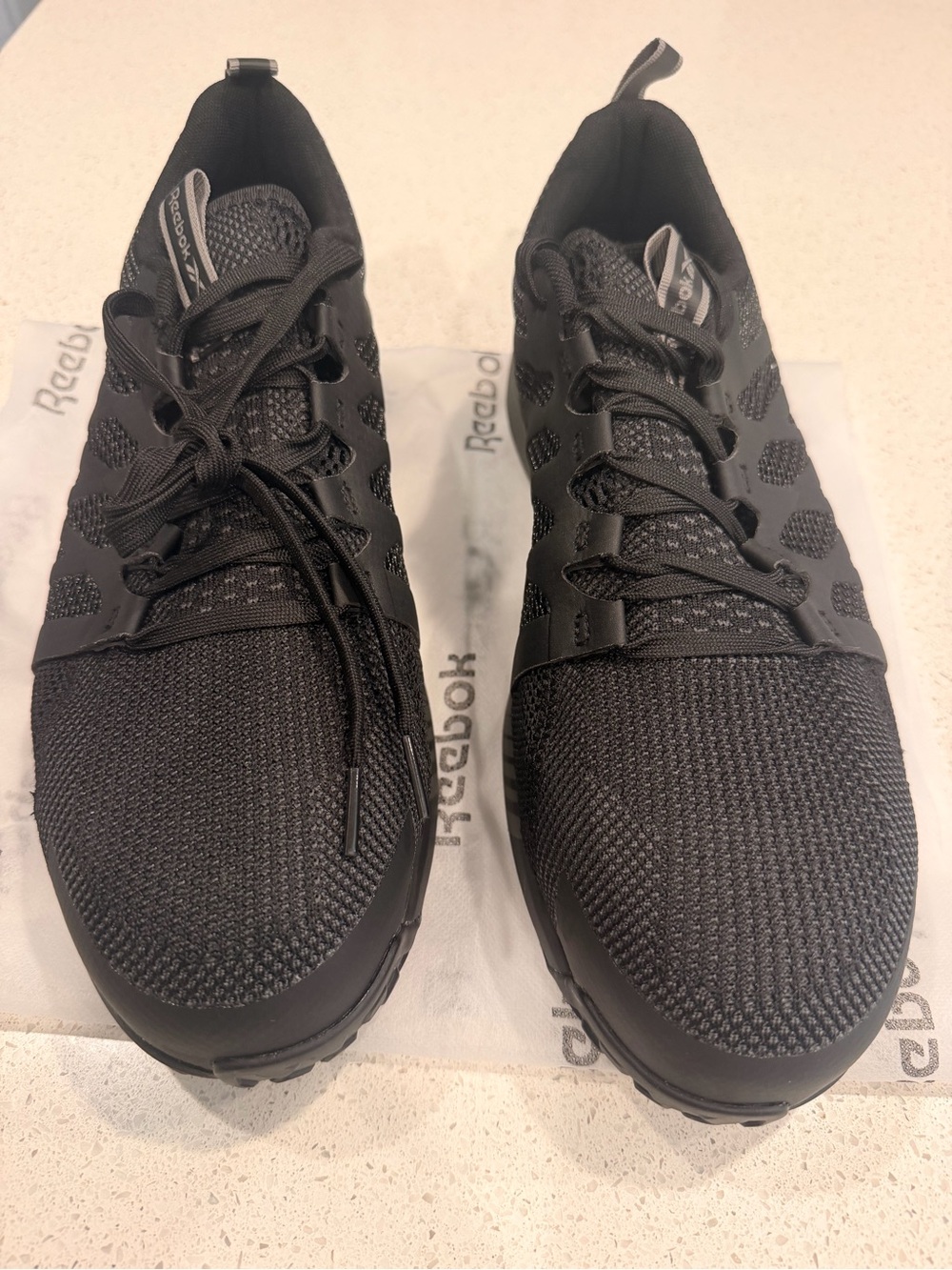Reebok Fusion Flexweave Work Safety Shoes Men’s 11 Black RB4310 New